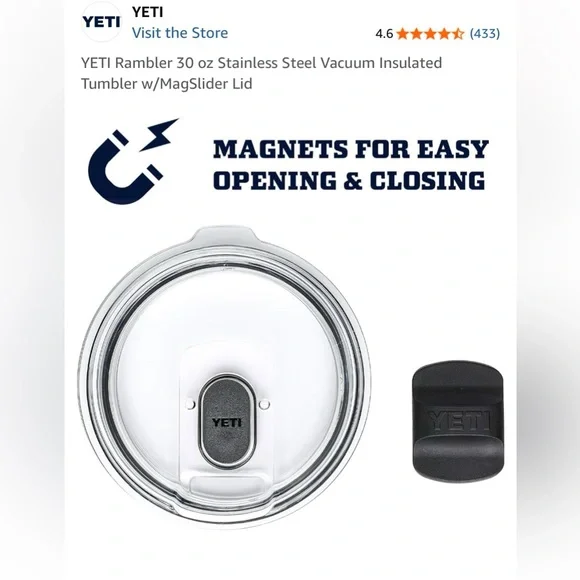 YETI Olive Green Rambler 30 oz Stainless Steel Tumbler w/MagSlider Lid - Picture 5 of 15